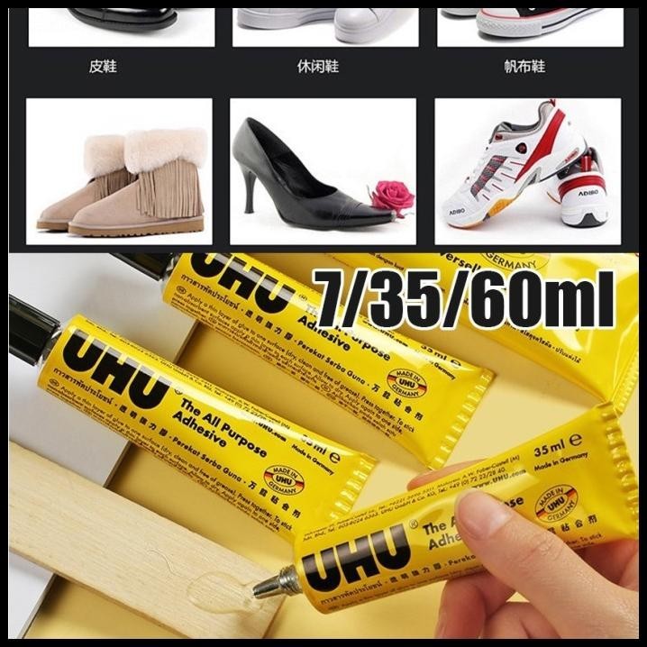 

TERBARU LEM UHU CAIR 60 ML - LEM KAIN UHU LEM KARET SEPATU LEATHER RUBBER