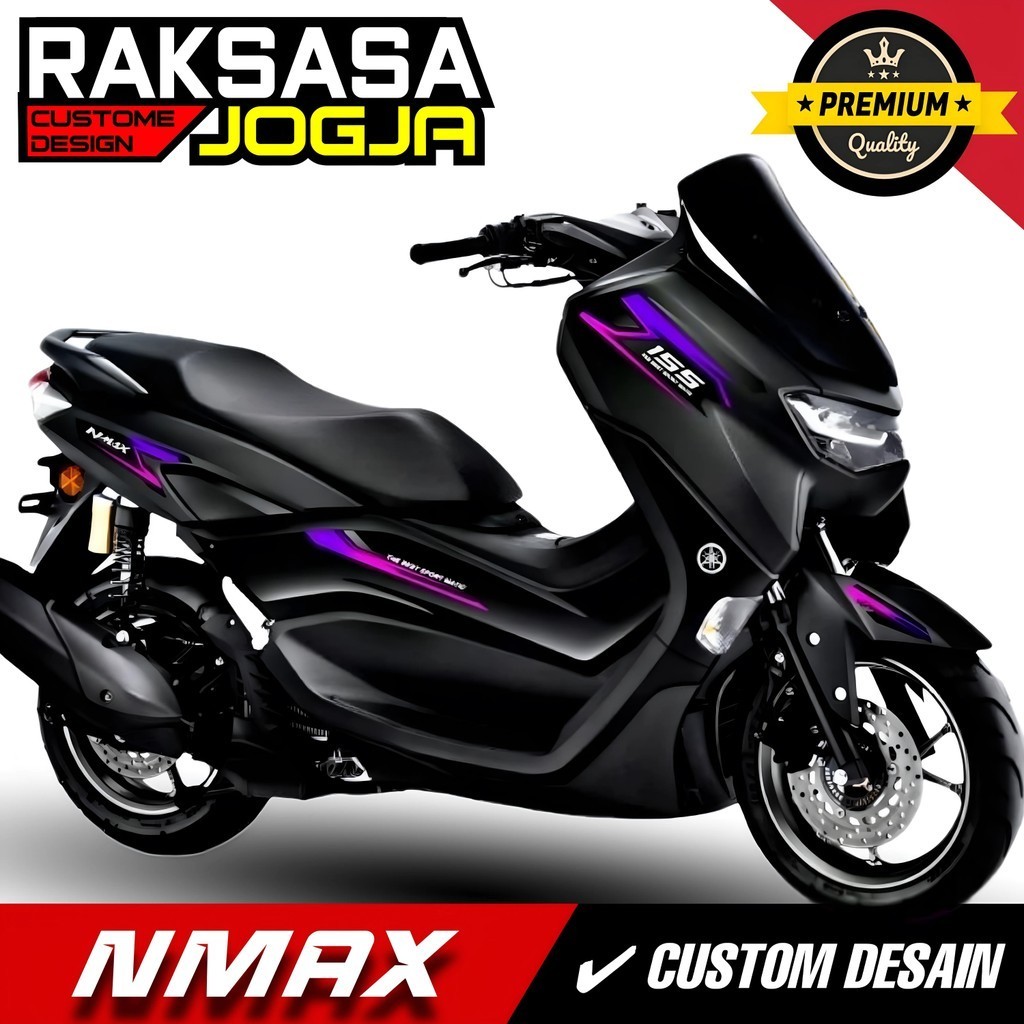 STRIPING NMAX NEW THAILAND TRANSPARAN BAHAN VINIL MAX DECAL 3