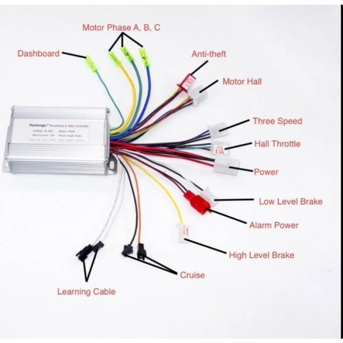 CONTROLLER BLDC BRUSHLESS REMOTE MULTI 36V/48V 350W