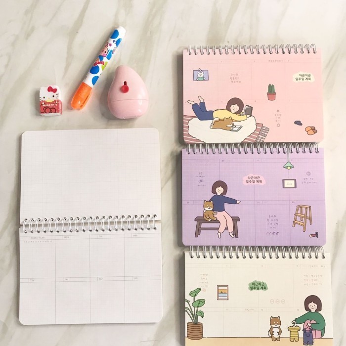 

Weekly Planner Korea book girl design