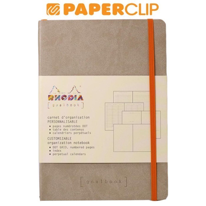 

NOTEBOOK RHODIA GOALBOOK 117745C IVO.A5 BEIGE