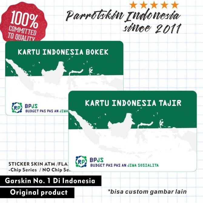 

Sticker Pelindung Kartu ATM SIM KTP Flazz Skin Card BPJS by Ultimate Customitation