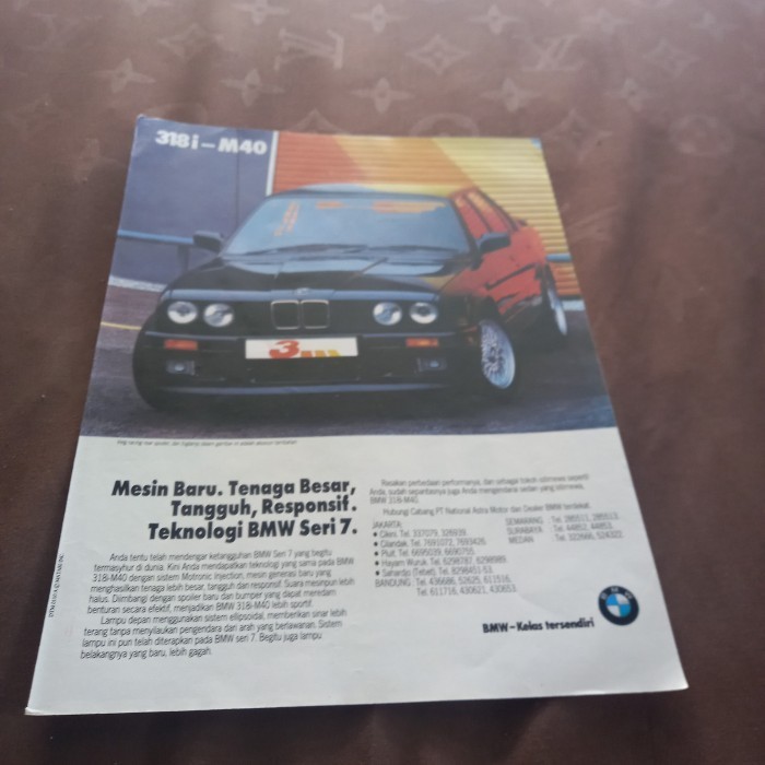 

Potongan iklan poster bmw e30 m40