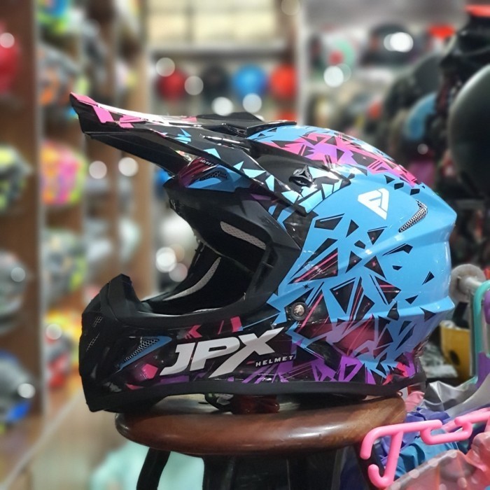 Helm Jpx Cross X33 Blue Original