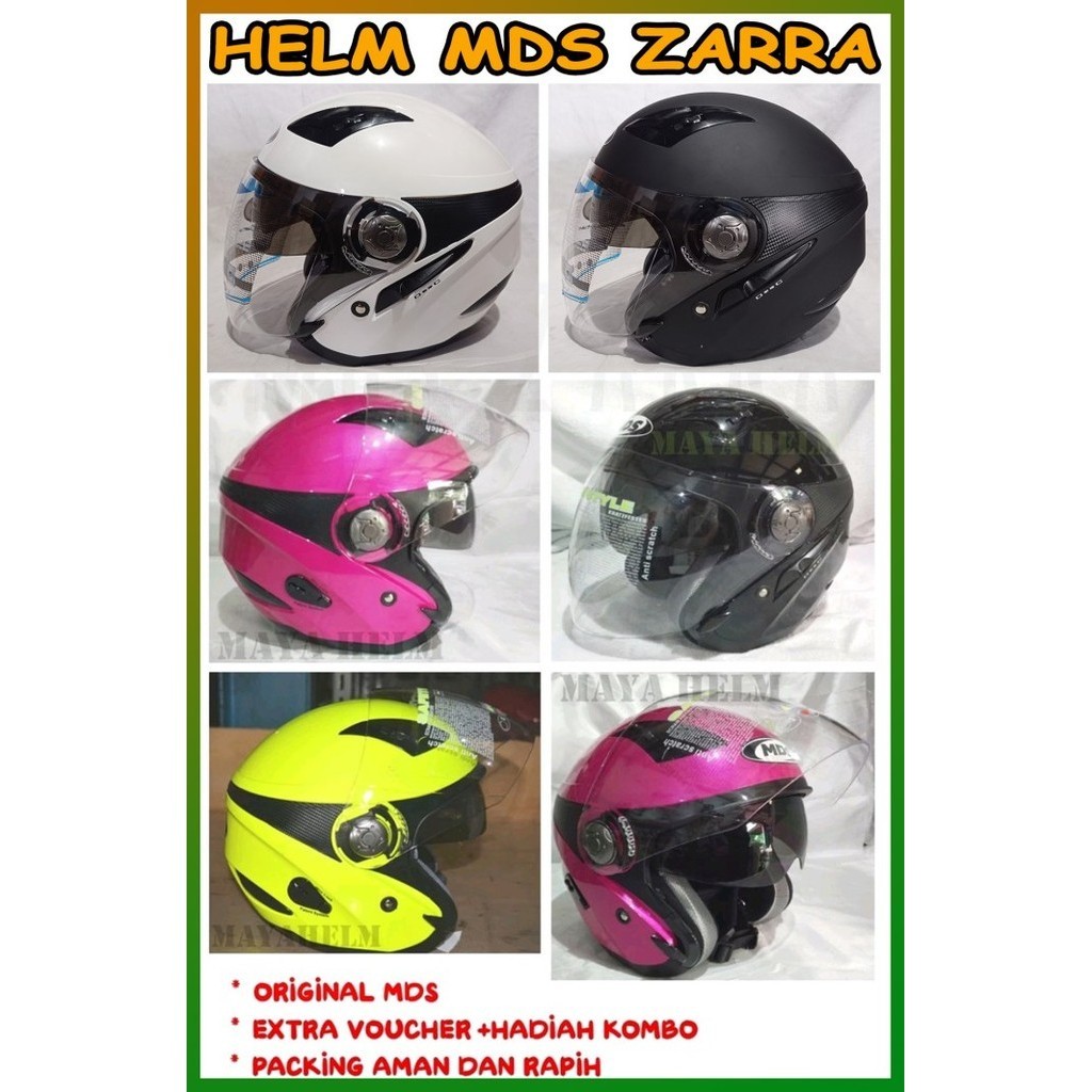Helm Mds Zarra Polos Half Face Original Mds