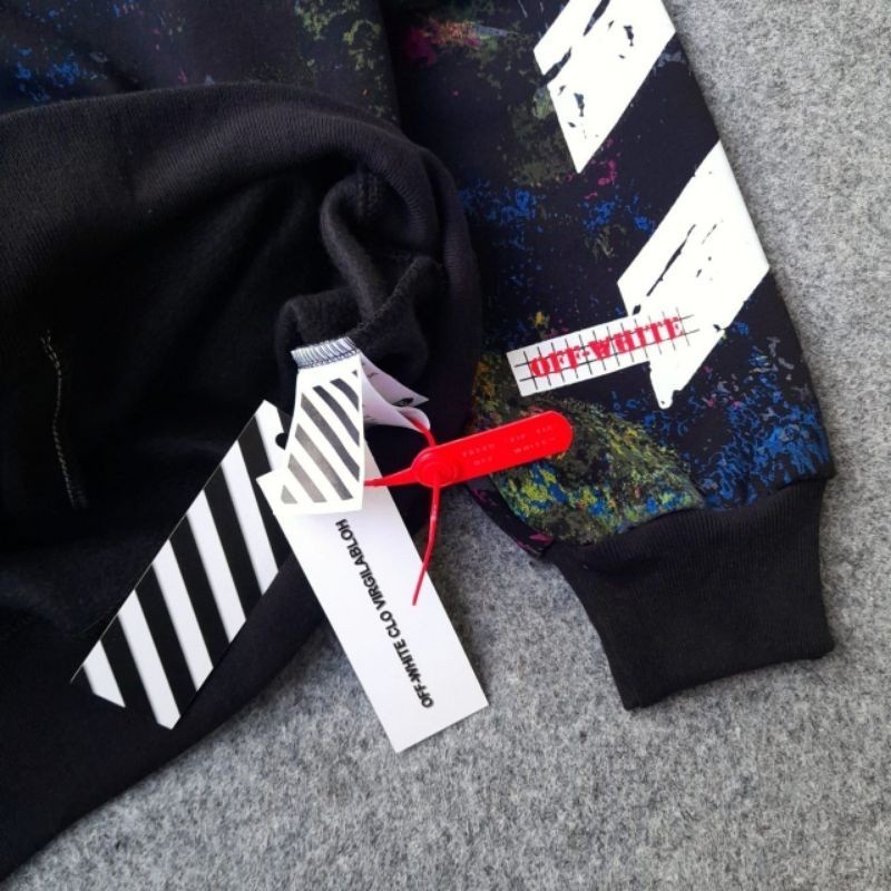 [NMDS COMPANY] PREMIUM CREWNECK ZIPPER SWEATER OFF WHITE GALAXY PREMIUM FULLTAG & LEBEL!!