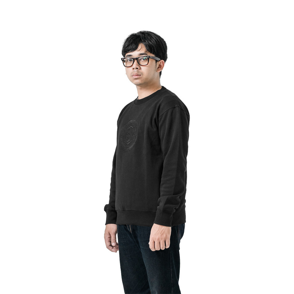 [NMDS COMPANY] PREMIUM CREWNECK PRUNG Hevea Sweater Crewneck Warna Hitam