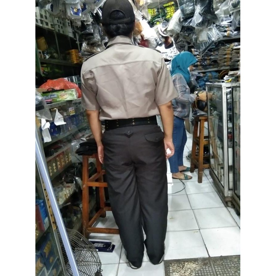Seragam Satpam Setelan Pdh Security Cokelat 2021 Baru Pdh Satpam Drill