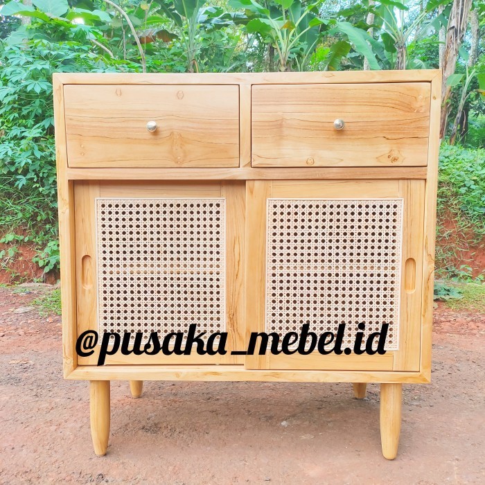 lemari rak sepatu rotan kayu jati,lemari rak dapur minimalis kayu jati