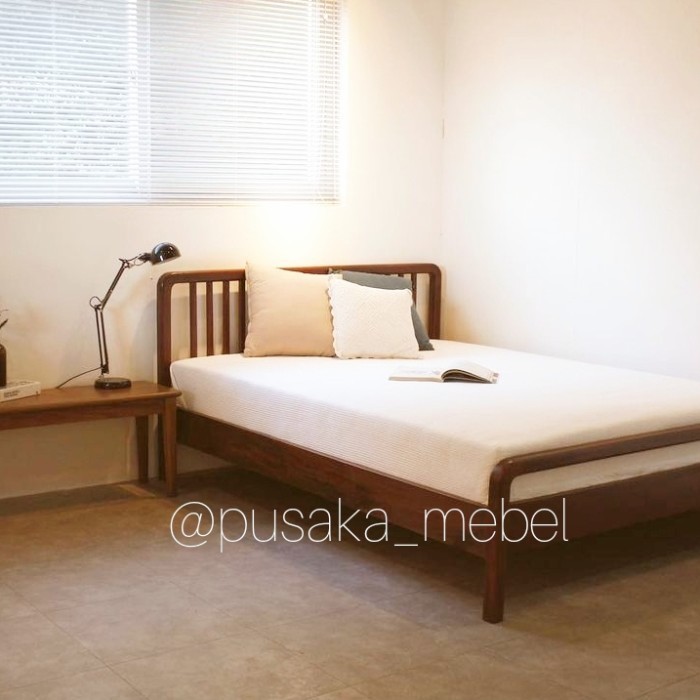 tempat tidur minimalis kayu jati, dipan ranjang minimalis anak kayu