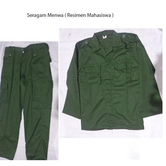 Seragam Menwa Resimen Mahasiswa/ Seragam Pdl Menwa