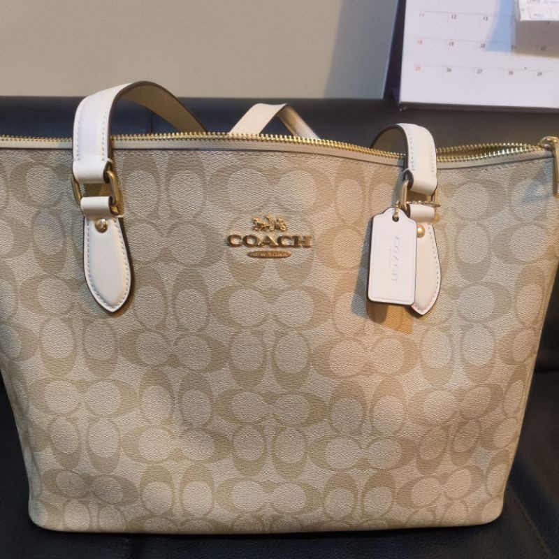 coach* tote Bag cream / putih