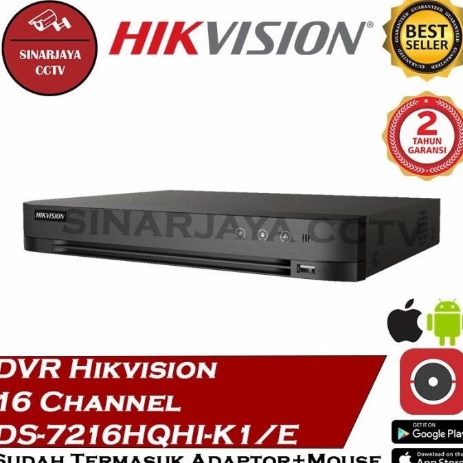 DVR 16CHANEL HIKVISION DS-7216HQHI K1/E
