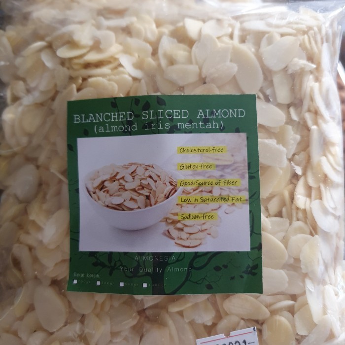 

BERKUALITAS almond slice 250 gram almonesia