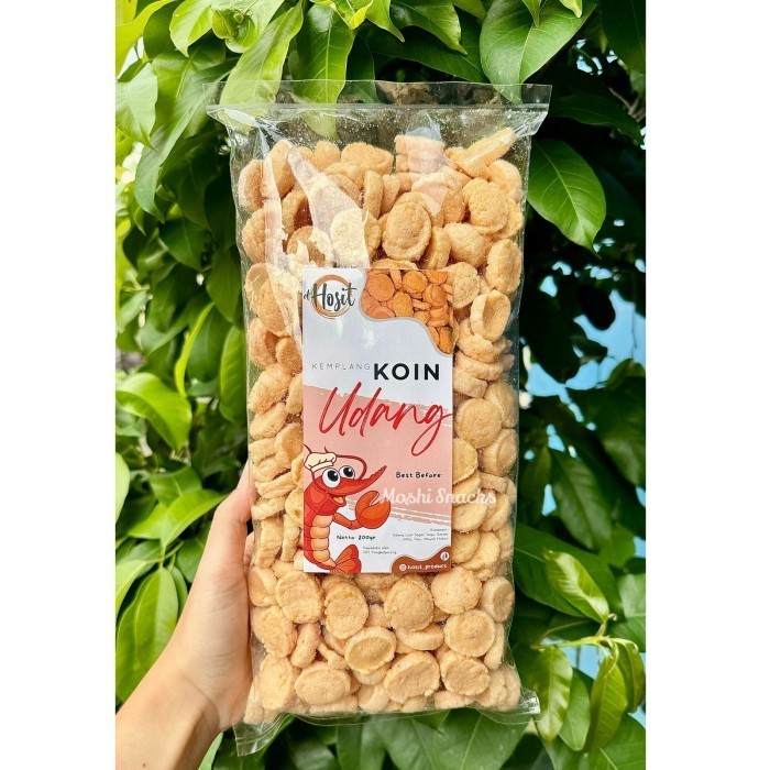 

GRATIS ONGKIR Kerupuk / Kemplang Koin Udang Hosit Asli Bangka Krupuk Mini 200gr