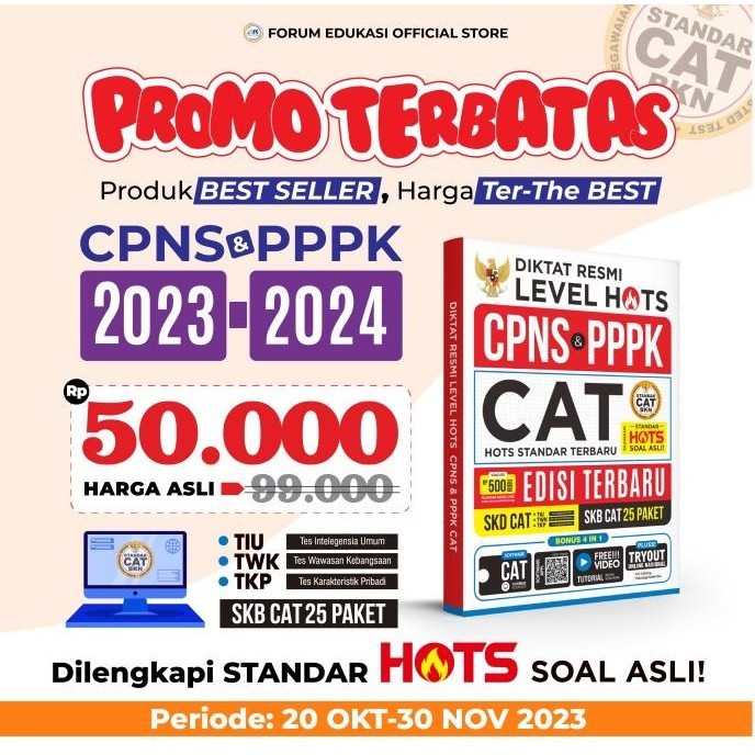 

DIKTAT RESMI LEVEL HOTS CPNS DAN PPPK CAT 2023 - 2024 TERBARU