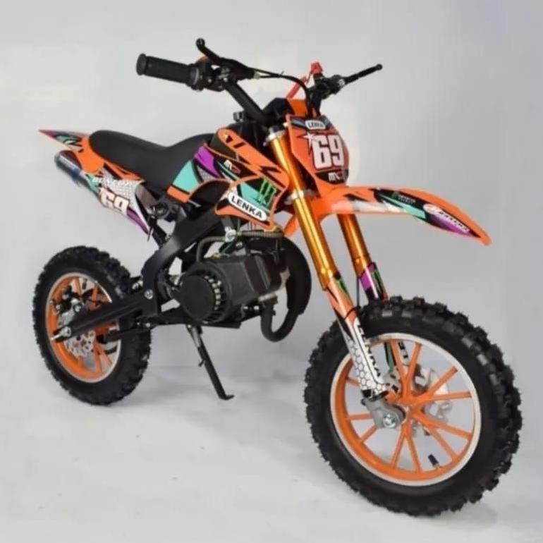 BDG MOTOR MEDIUM TRAIL LENKA 69 50CC MESIN 2 TAK MOTOR MINI ANAK TERLARIS
