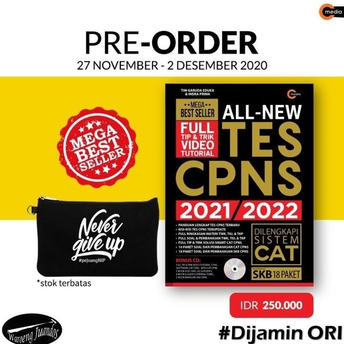 

Buku All New Tes CPNS 2021/2022 - Tim Garuda Eduka & Indra Prima
