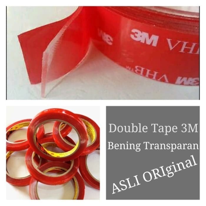 

[FREE ONGKIR] Double Tape 3M Bening Transparan ASLI - ORIginal