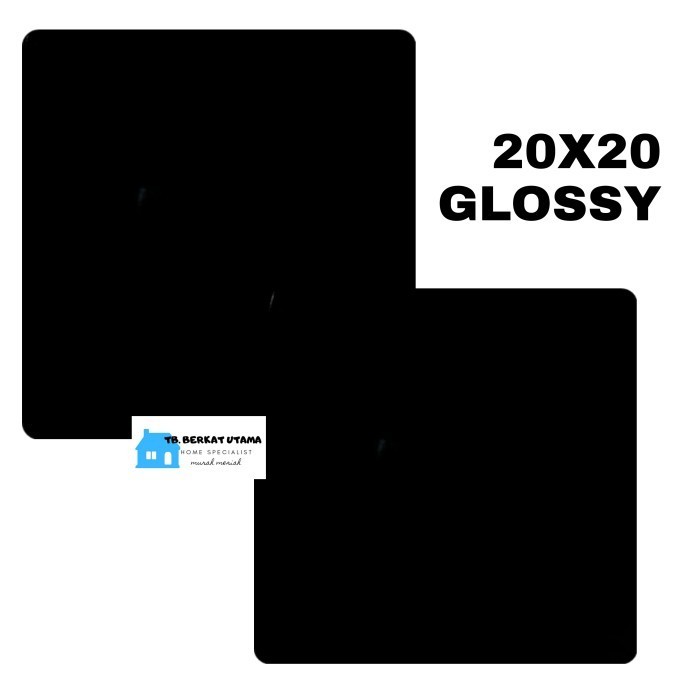 Terbaru Keramik 20X20 Hitam Super Glossy Promo Terlaris