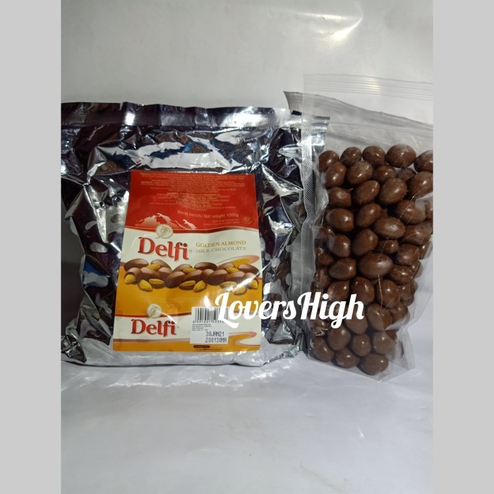 

DELFI CHOCO DRAGEES ALMOND MEDE CASHEW 500GR - COKLAT SUSU KILOAN