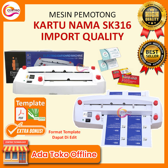 

Mesin Pemotong Kartu Nama Otomatis (Electric Cut Card Machine) SK316