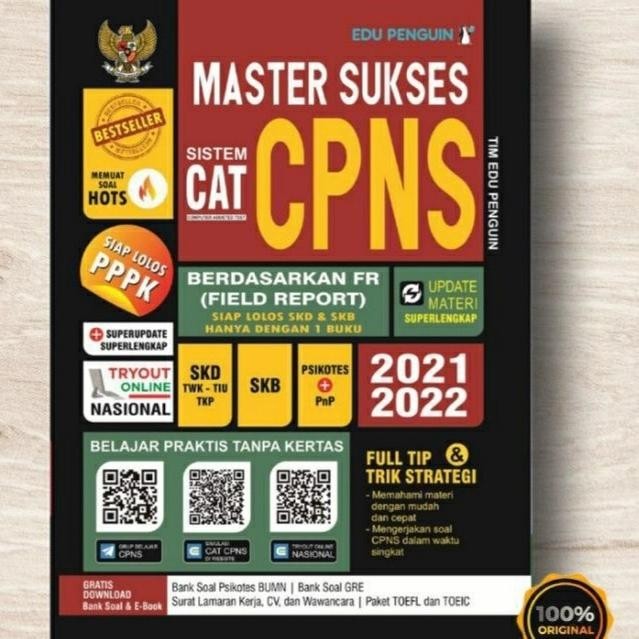 

BUKU MASTER SUKSES CPNS 2021 - 2022 SISTEM CAT FULL TRIK STRATEGI