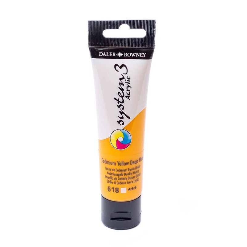 

Daler-Rowney System3 Acrylic 59Ml Cadmium Yellow Deep Hue