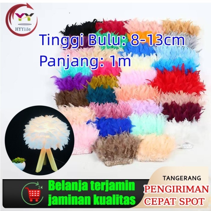 

Renda Bulu Feather pendek per 1 Meter