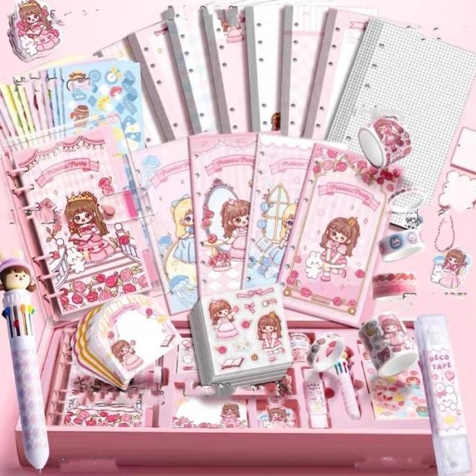 

Cute Diary Set Djournal Book Buku Jurnal Anak Dengan Diy Sticker