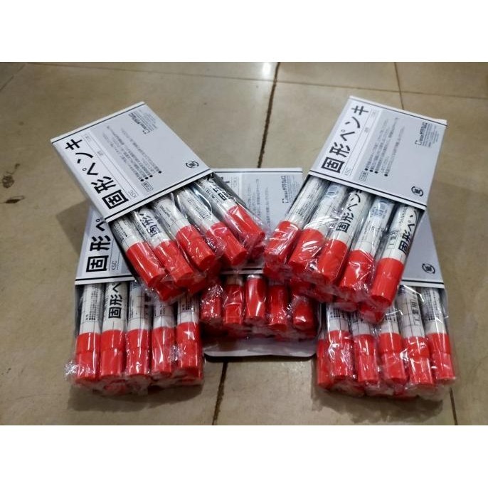 

Solid Marker Sakura Merah Red 1 Box Ksc#19 Spidol Penanda Besi Steel