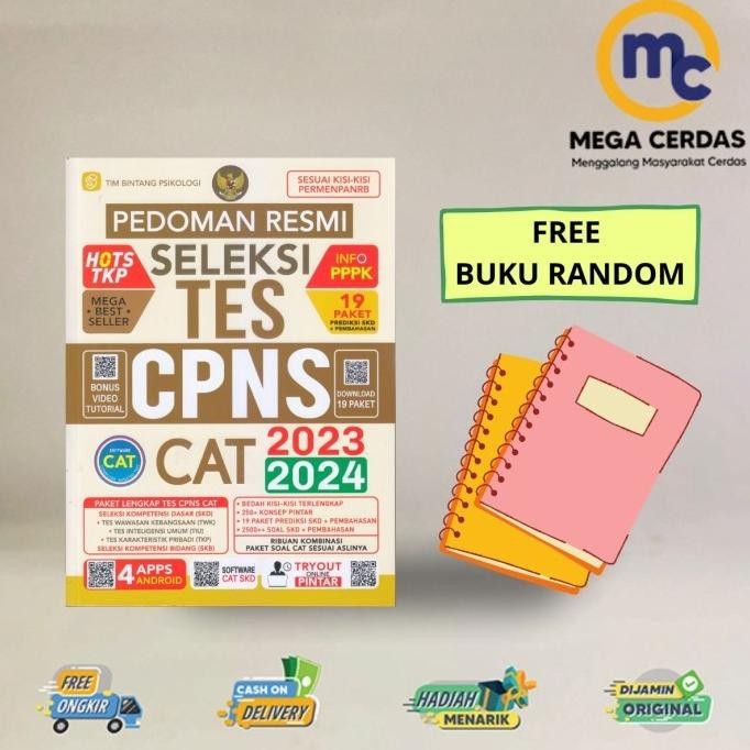 

Buku CPNS - Pedoman Resmi Seleksi Tes CPNS CAT 2023/2024 - Sarang Baca