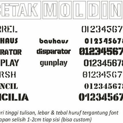 

Stencils Cetakan A-Z 0-9 Molding Stensil Akrilik Pylox Cat Semprot