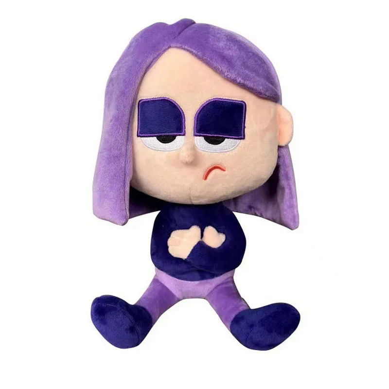 Mainan Boneka Anime, Duolingo Lily Duolingo Lily Ungu Mewah Mainan Boneka Hewan Lembut Hadiah Ulang 