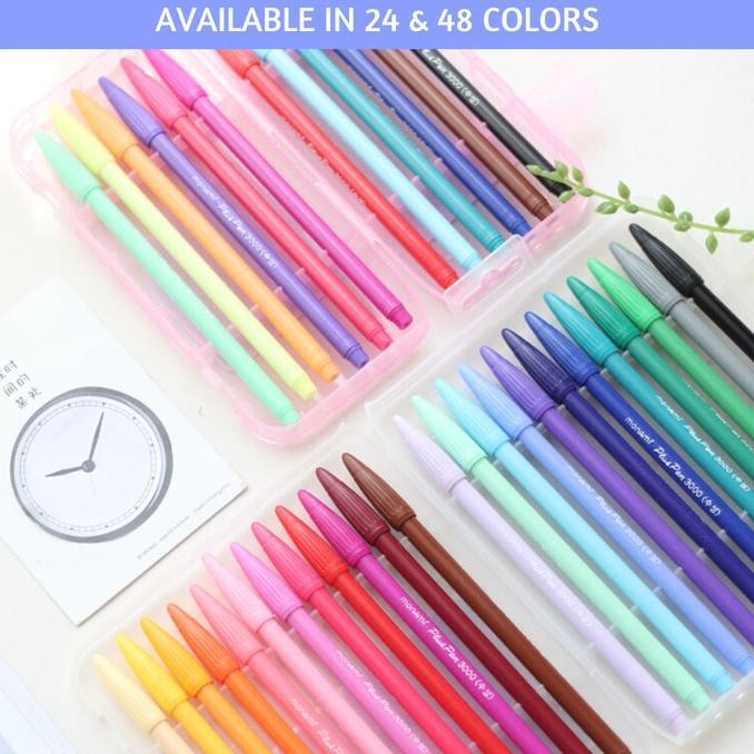 

Korea Monami 3000 Plus Pen Ready In 24 Colors 48 Colors Brush Pen