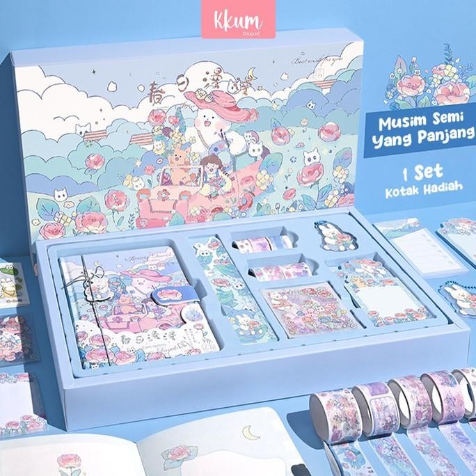 

8 In 1 Gift Set/ Diary Journal Kit Set Birthday Gift/ Paket Set Agenda