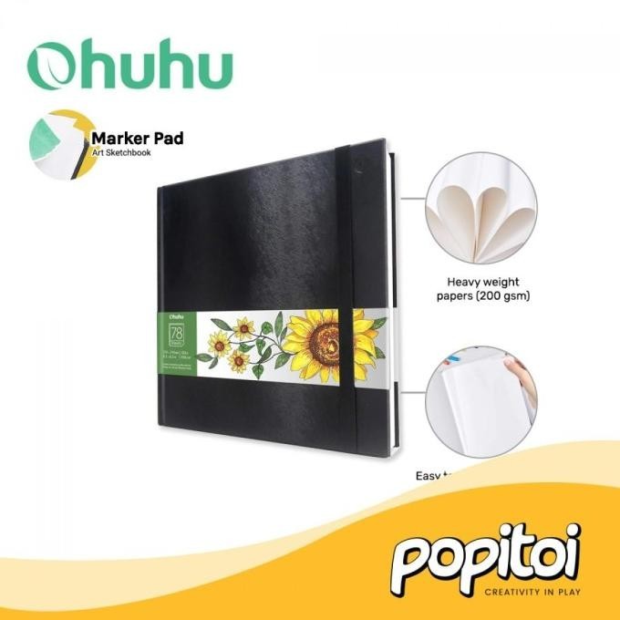 

Ohuhu Marker Pads Art Sketchbook Buku Gambar Notebook Sketsa A3 Square