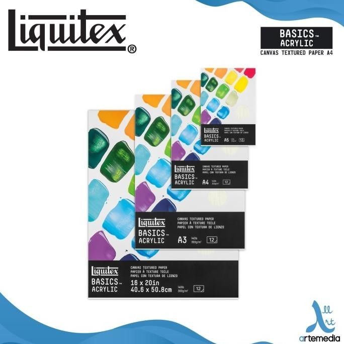 

Kertas Gambar Liquitex Basics A4 Canvas Texture Acrylic Paper Pad