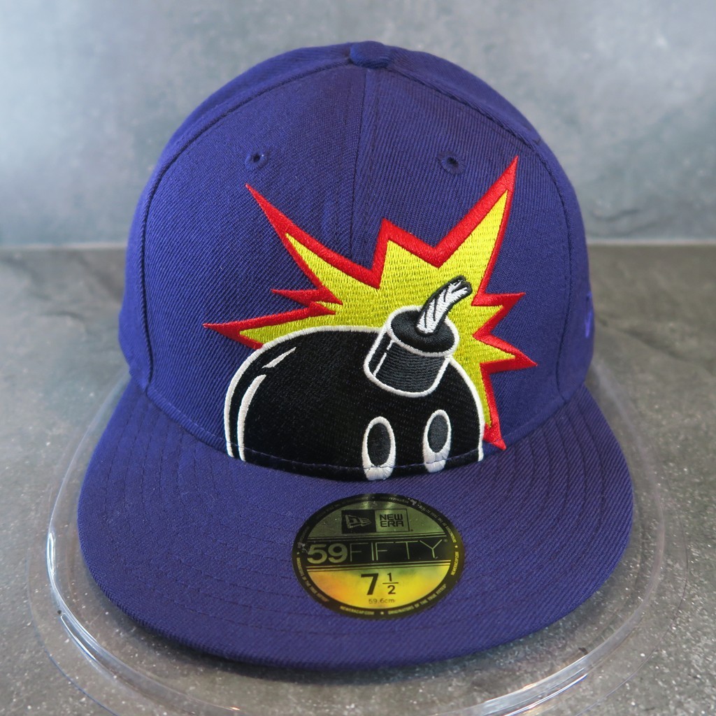 Topi New Era - Fitted Cap - 59Fifty - The Hundreds Blue - Big Logo