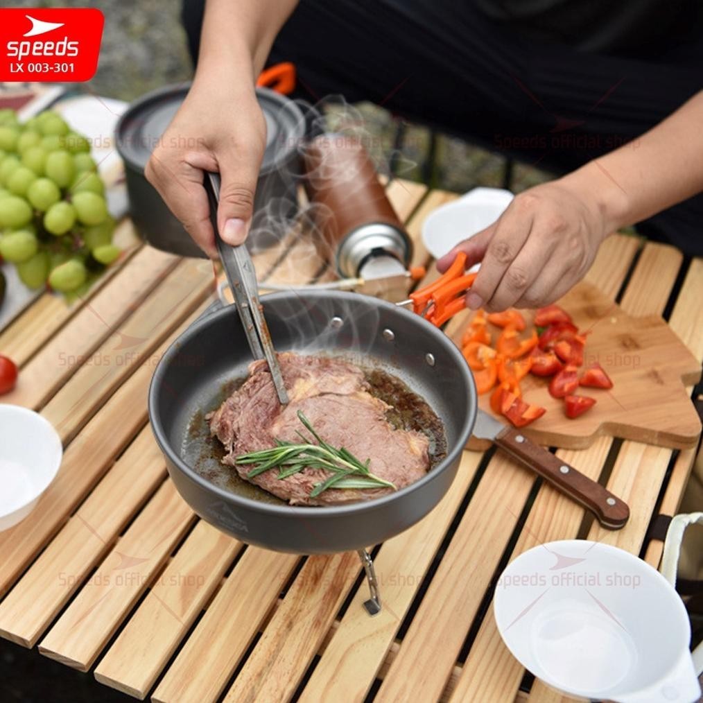 Promo Speeds Alat Masak Set Camping Mini Kemah Rekreasi Paket Cooking Set Kemping Praktis Portable O