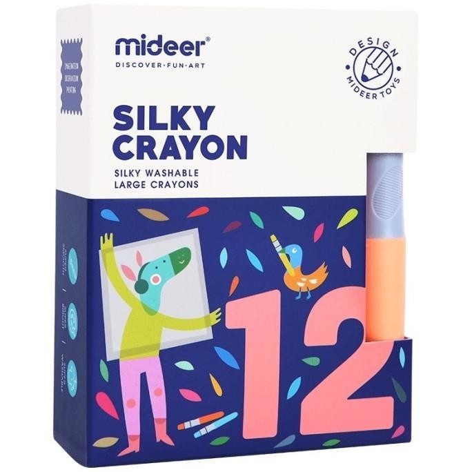 

Mideer Silky Crayon 12Pcs / 24Pcs Mainan Edukasi Alat Tulis Menggambar