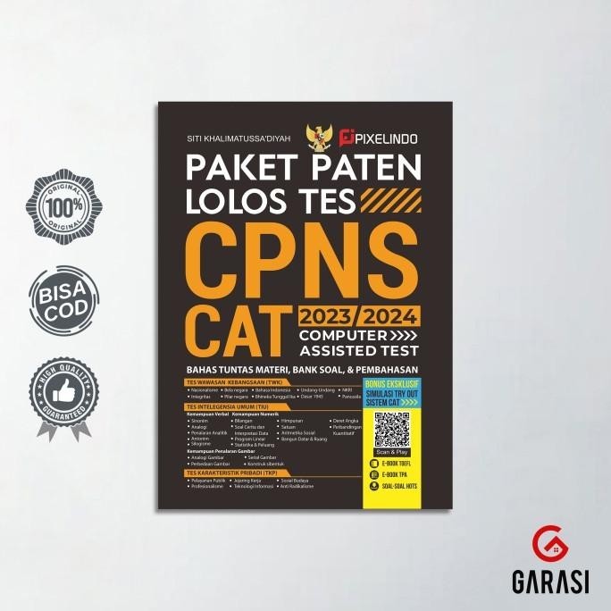 

Buku Paket Paten Lolos Tes CPNS CAT 2023-2024