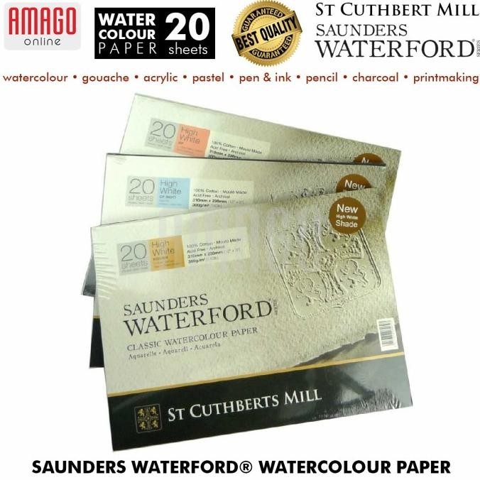 

Saunders Waterford Watercolour Paper Cp - H White - 20 Lbr - 410X310Mm