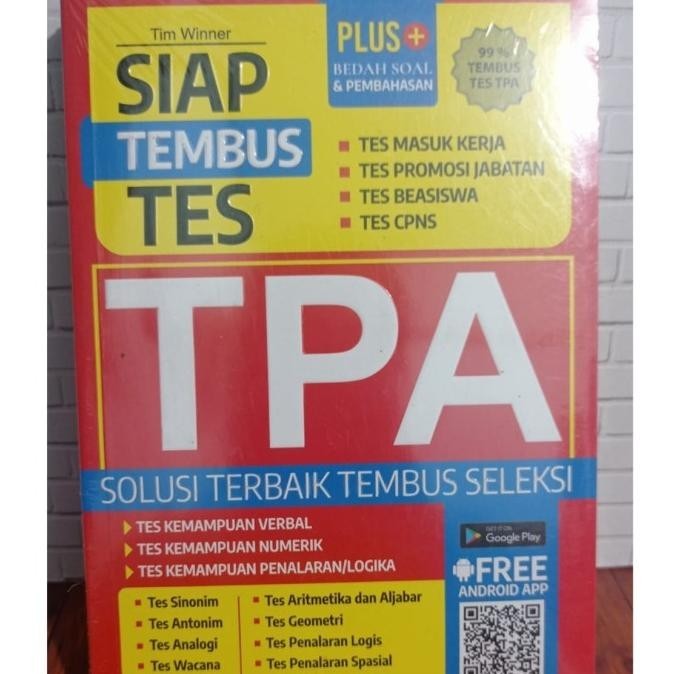 

BUKU TIM WINNER SIAP TEMBUS TPA|Pascasarjana-MandiriPTN-Kedinasan-CPNS
