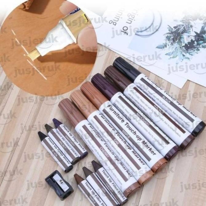 

Jfactory Spidol Pewarna Kayu Wood Repair Sticks Marker 6Pcs Set
