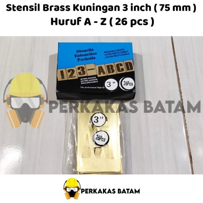 

Stensil Brass Kuningan Huruf 75Mm Stencil Brass Letter Alfabet 3 Inch