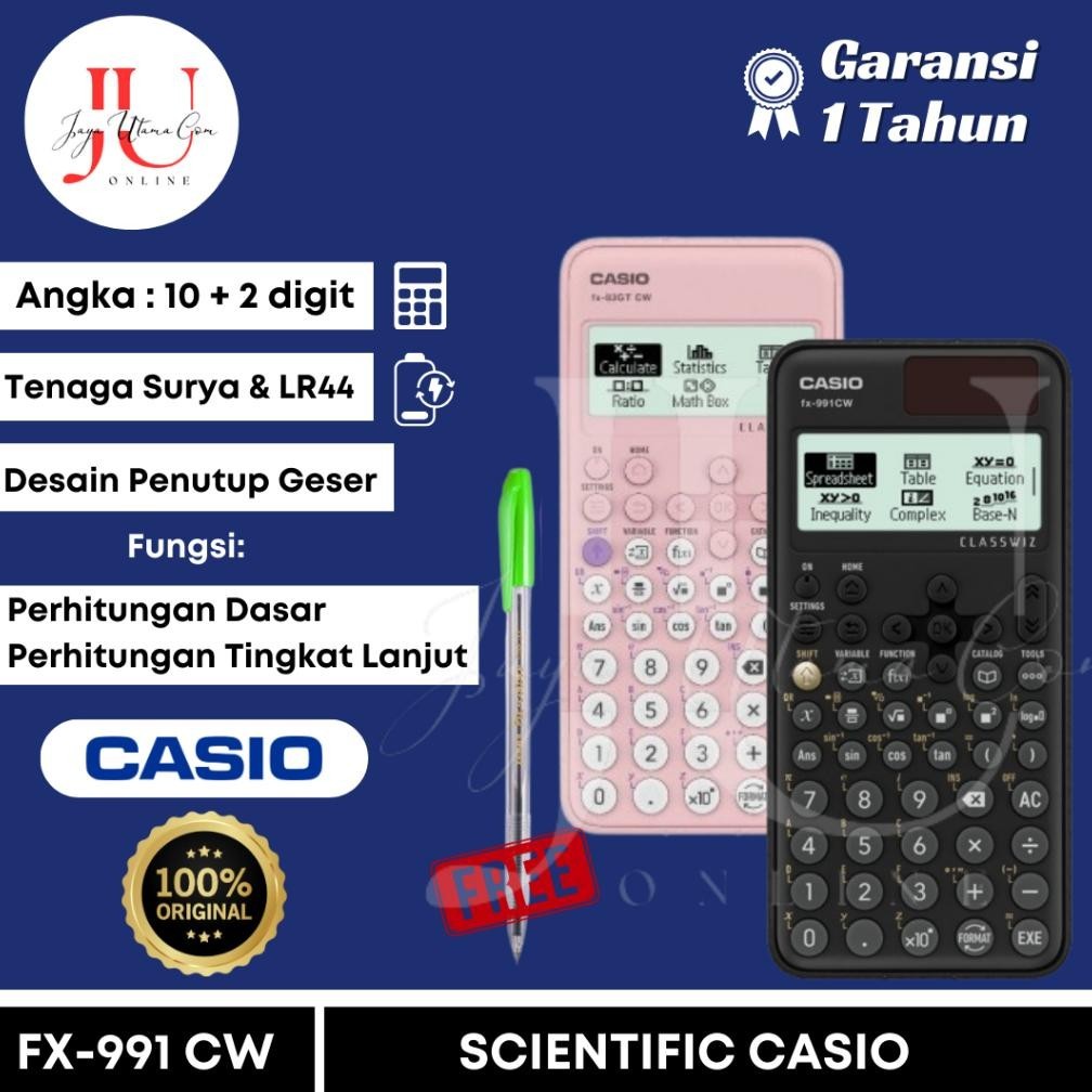 

readyy!!! kalkulator scientific casio fx 991ex / fx-991cw kalkulator ilmiah original