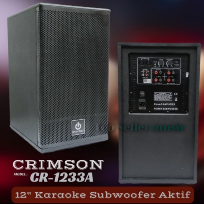 Subwoofer Speaker Aktif Crimson 12Inch Cr1233A Crimson Sub Karaoke
