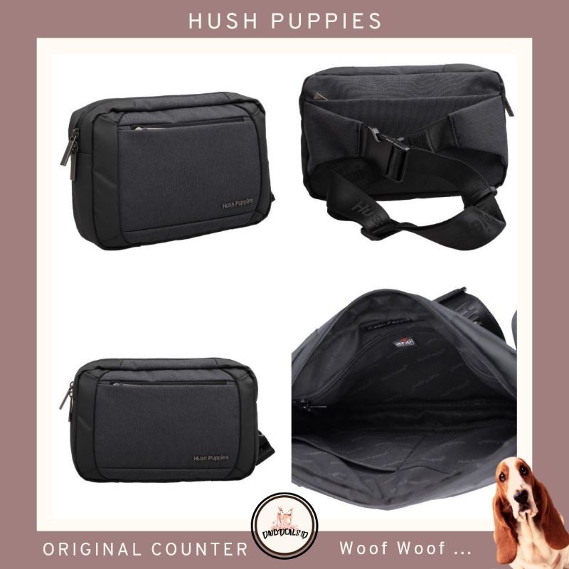 [READY] Jast[p] CHEST BAG PUNGGUNG PINGGANG HUSH PUPPIES ORIGINAL COUNTER STORE TAS PRIA
