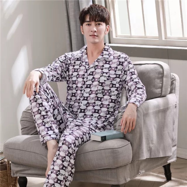 Setelan Piyama Cowok Pp Baju Tidur Pria Piama Dewasa Pajamas